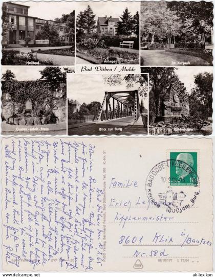 Ansichtskarte Bad Düben Mehrbildkarte 1965