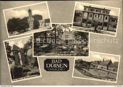 Bad Dueben Rathaus Eisen Moorbad Burg Dueben Heimatmuseum Platz der Jugend