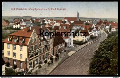 ALTE POSTKARTE BAD DÜRRHEIM HÖCHSTGELEGENES SOLBAD EUROPAS 1929 Villen Schwarzwald cpa postcard AK Ansichtskarte