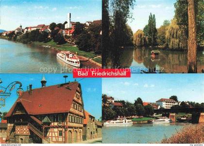 Bad Friedrichshall Neckarpartie Fahrgastschiff Schachtsee Altes Rathaus Kinderso