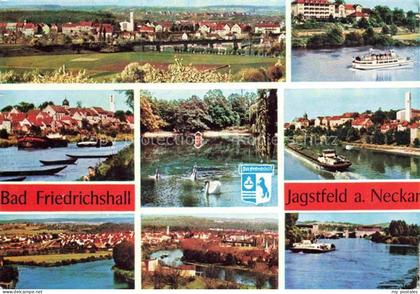 Jagstfeld Bad Friedrichshall BW Panorama Neckarpartie Fahrgastschiff Schwanentei