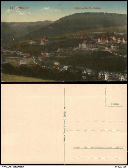 Bad Gottleuba-Bad Gottleuba-Berggießhübel Blick von der Heerstrasse. 1914