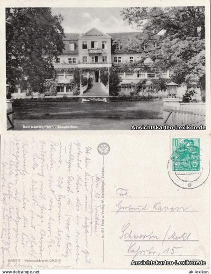 Ansichtskarte Bad Köstritz Sanatorium 1958