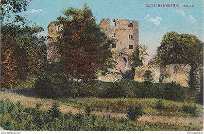 AK Bad Liebenstein Burg Ruine a Salzungen Brotterode Schweina Steinbach Barchfeld Breitungen Trusetal Moorgrund Ruhla
