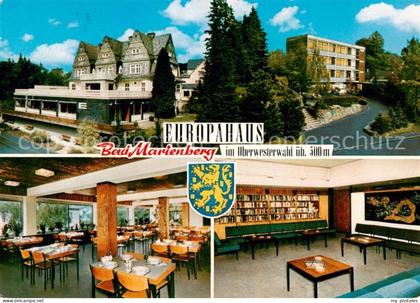 Bad Marienberg Europahaus Speisesaal Bibliothek