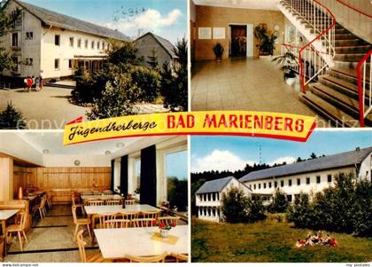 Bad Marienberg Jugendherberge Gaststube Treppenaufgang Park