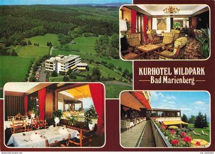 Bad Marienberg Kurhotel Wildpark Gastraeume Terrasse Fliegeraufnahme