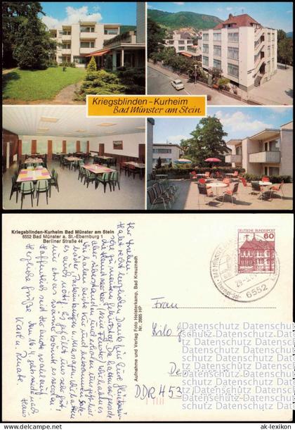 Bad Münster am Stein- Ebernburg Mehrbildkarte   Berliner Straße 1984