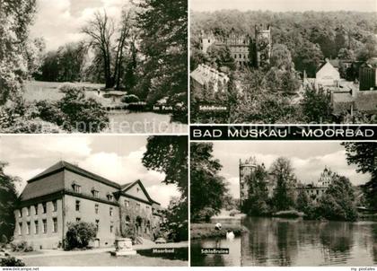 Bad Muskau Oberlausitz Park Schlossruine Moorbad