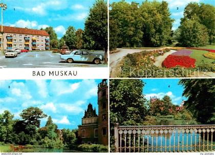 Bad Muskau Oberlausitz Platz des Friedens Park Moorbad Schlossruine