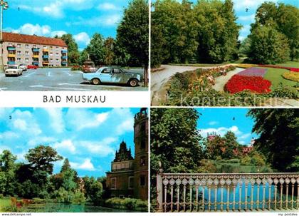 Bad Muskau Oberlausitz Platz des Friedens Park Moorbad Schlossruine