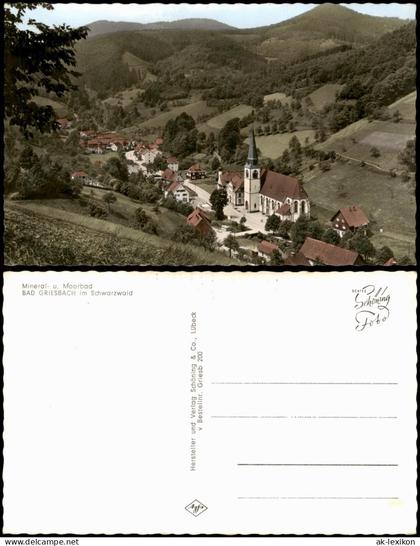 Ansichtskarte Bad Peterstal-Griesbach Stadtpartie - Colorfotokarte 1963