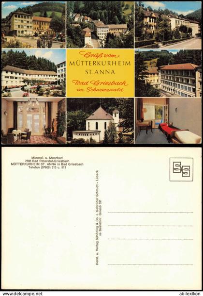 Bad Peterstal-Griesbach Mütterkurheim Anna (Mehrbildkarte) 1970