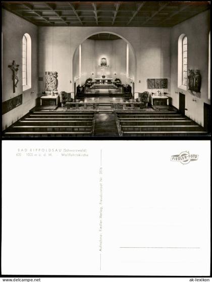 Bad Rippoldsau Schapbach Wallfahrtskirche Innenansicht Kirche 1960