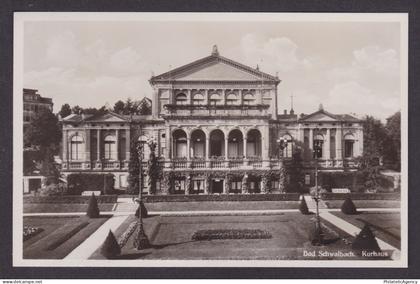 Vintage postcard Bad Schwalbach Kurhaus spa building Hesse Germany