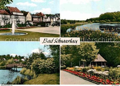 Bad Schwartau Teilansichten Kurort Park Teich Bruecke Jod und Solbad