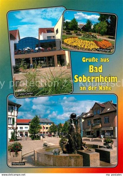 Bad Sobernheim Felke Center Parkanlage Marktplatz Brunnen