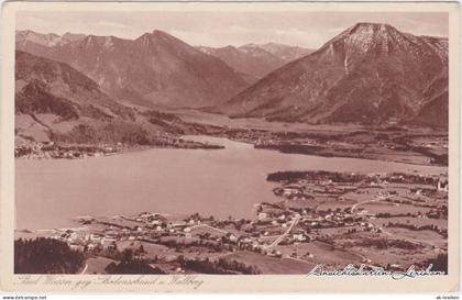 Ansichtskarte Bad Wiessee Bad Wiessee geg. Bodenschneid u. Wallberg 1932