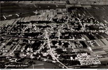 CPA Bernhausen Filderstadt Bade Württemberg, Fliegeraufnahme