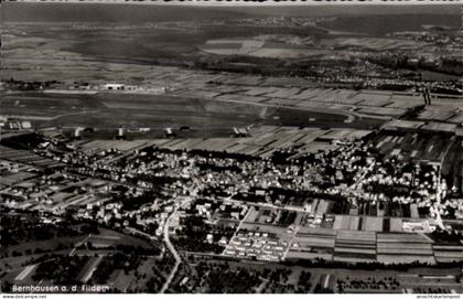 CPA Bernhausen Filderstadt Bade Württemberg, Fliegeraufnahme
