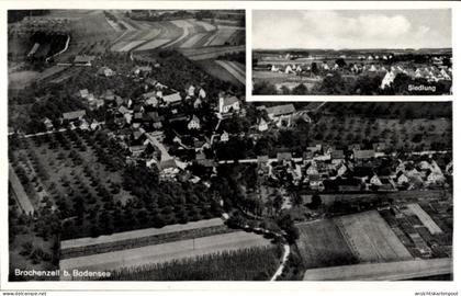 CPA Brochenzell Meckenbeuren in Oberschwaben Württemberg, Fliegeraufnahme, Siedlung