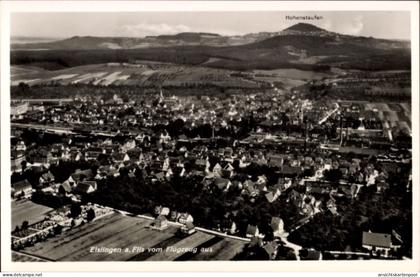CPA Eislingen an der Fils Württemberg, Elslingen a. Fils vom Flugzeug aus, Hohenstaufen