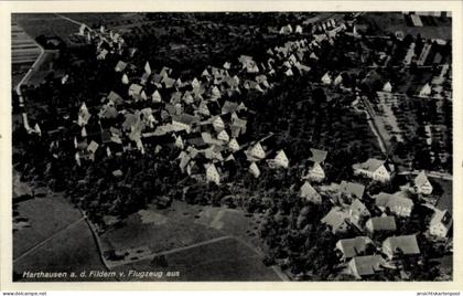 CPA Harthausen auf den Fildern Filderstadt in Württemberg, Fliegeraufnahme