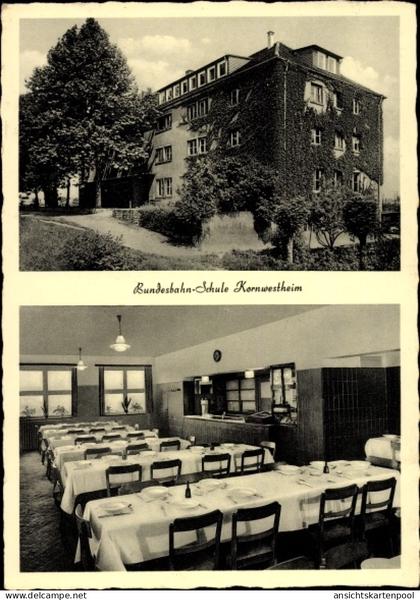 CPA Kornwestheim in Württemberg, Bundesbahn Schule, Innenansicht