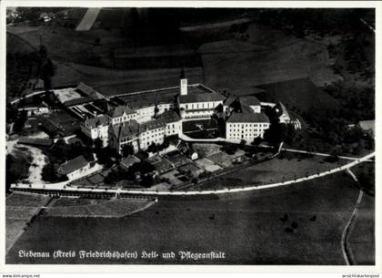 CPA Liebenau Meckenbeuren in Oberschwaben Württemberg, Fliegeraufnahme, Heil- und Pflegeanstalt
