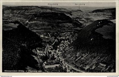 CPA Weißenstein Lauterstein in Württemberg, Fliegeraufnahme, Hornberg, Kreuzberg