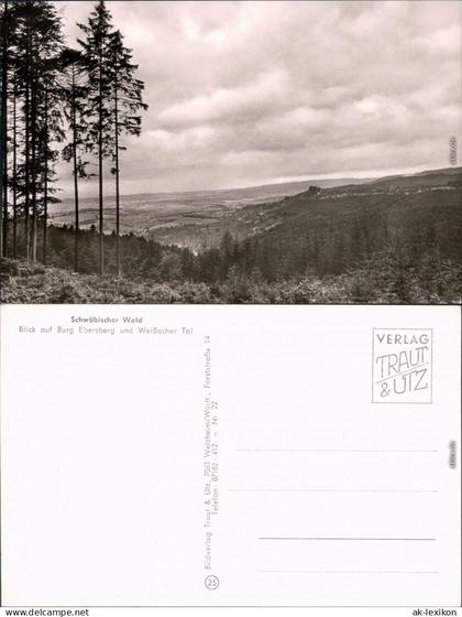 Ebersberg Blick auf die Burg Ebersberg und Weißacher Tal - Weitblick 1965