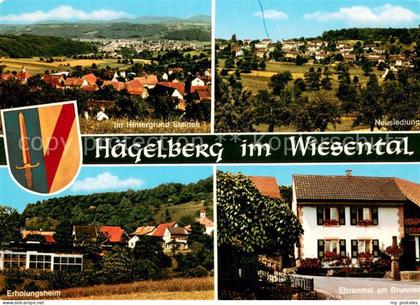 Haegelberg Steinen Wiesental BW Panorama Wiesental mit Blick nach Steinen Neusie