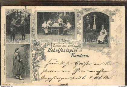 Kandern Baden BW Szenen aus dem Hebelfestspiel