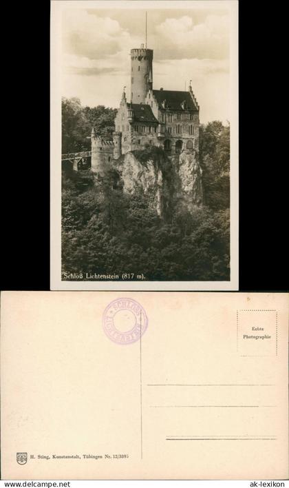 Lichtenstein (Württemberg) Schloss Lichtenstein (Castle Building) 1920