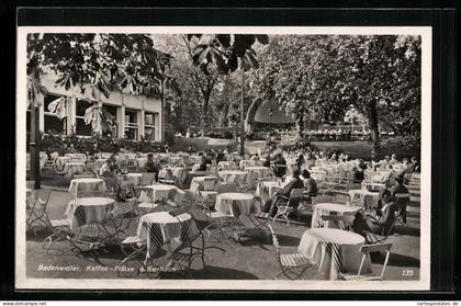 AK Badenweiler, Kaffee Plätze am Kurhaus