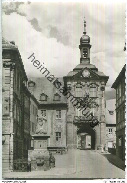 Bamberg - Altes Rathaus - Foto-Ansichtskarte - Verlag W. Tillig Bamberg