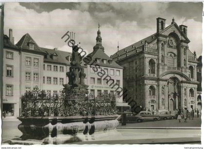Bamberg - Gabelmannbrunnen - Martinskirche - Foto-Ansichtskarte - Verlag W. Tillig Bamberg