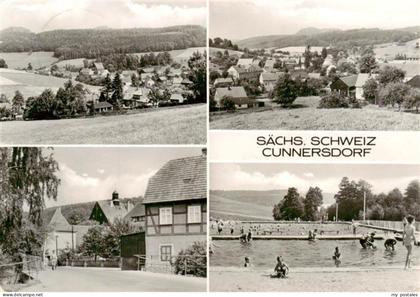 Cunnersdorf Bannewitz Panorama Teilansichten Freiba