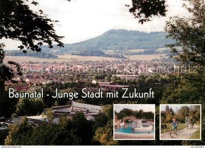 Baunatal Stadtpanorama Freizeitbad Radfahren