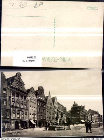 157089,Augsburg Maximilianstrasse m. Personen