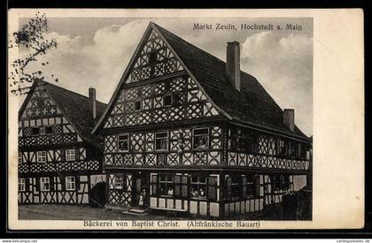 AK Marktzeuln, Bäckerei von Baptist Christ
