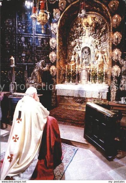 ALToeTTING Bayern Papstbesuch 1980 Joh Paul II in Altoetting Gnadenaltar Hl Kap