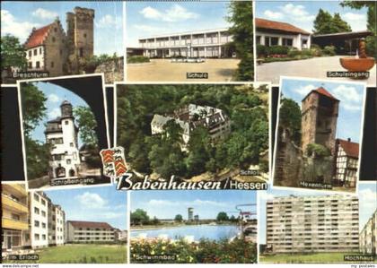 Babenhausen Schwaben Babenhausen Breschturm Schule  x 1981