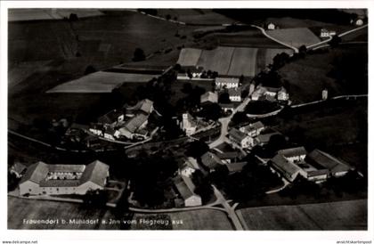 CPA Frauendorf Mühldorf am Inn Oberbayern, Fliegeraufnahme