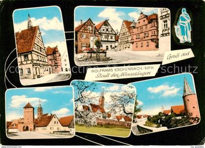 Eschenbach Mittelfranken Stadt des Minnesaengers Wolfram Eschenbach Motive Altst