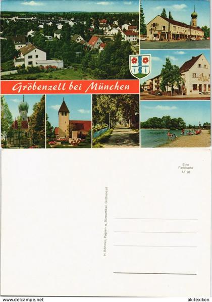 Gröbenzell Mehrbild-AK Ortsansichten Gröbenzell bei München 1970