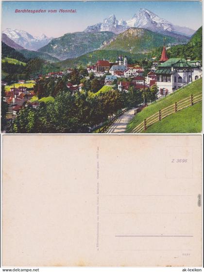 Berchtesgaden Berchtesgaden vom Nonntal 1914