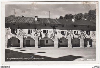 Berchtesgaden, Kriegdenkmal old postcard travelled 1942 Berchtesgaden pmk b180725