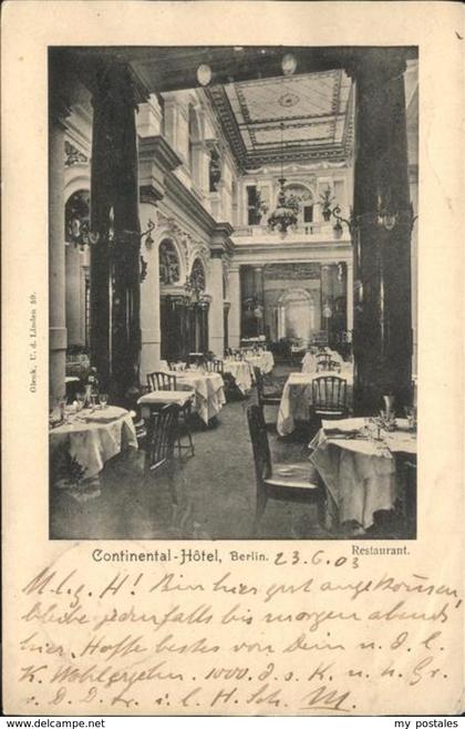 41251595 Berlin Hotel Continental Restaurant Berlin