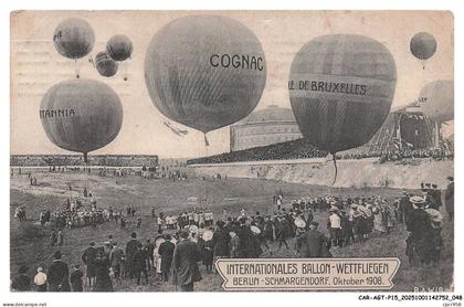 CAR-AGTP15-0676-ALLEMAGNE - Internationales ballon-wettfliegen - BERLIN - Schmargendorf - Oktober 1908